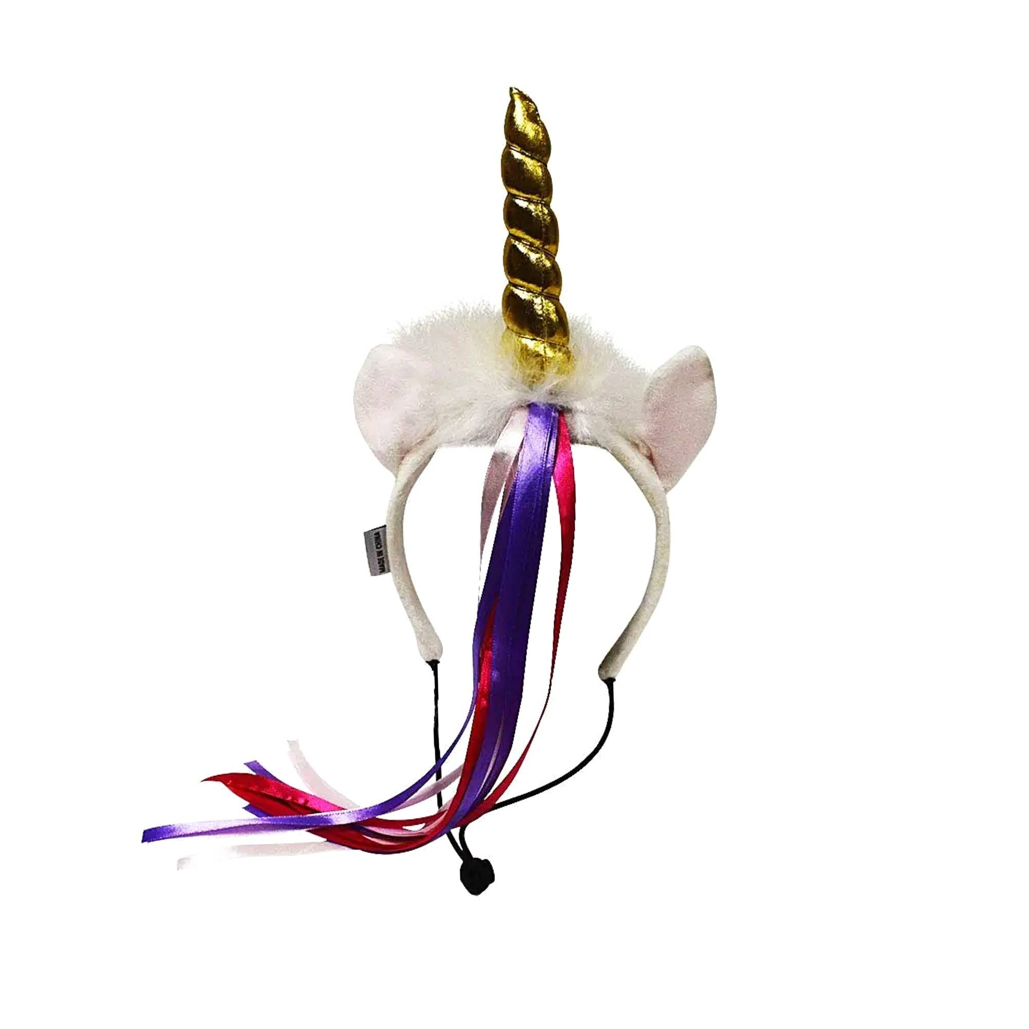 Midlee Dog Unicorn Headband Halloween Costume