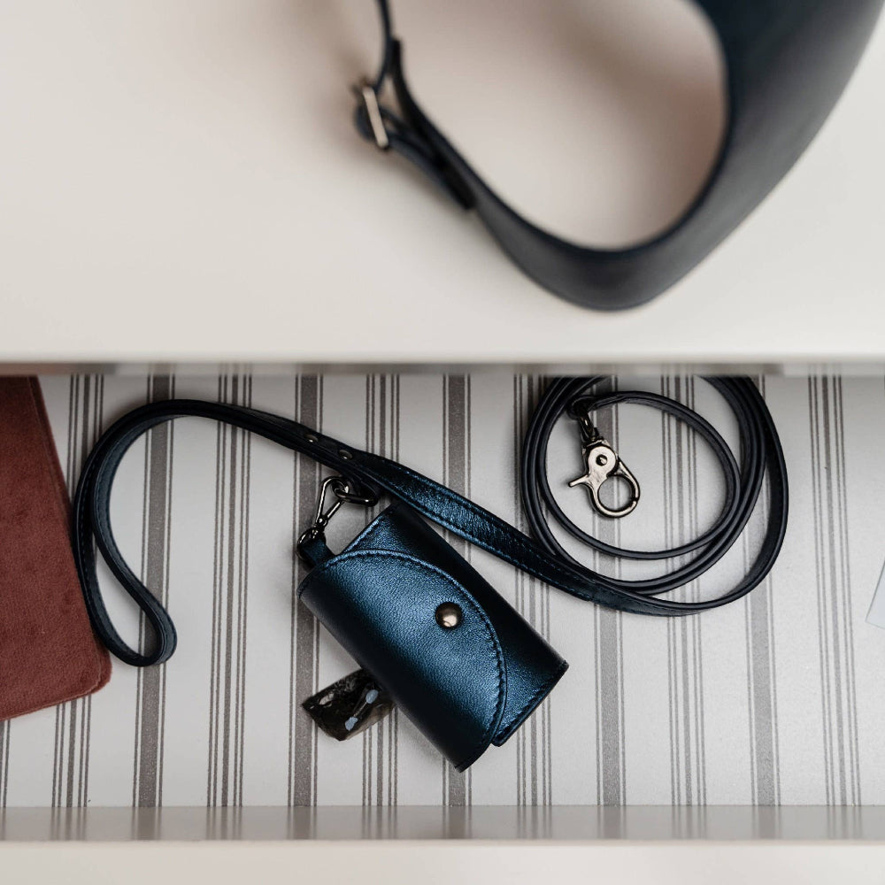 HANDMADE LEATHER SET - Blue