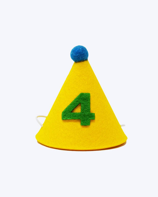 NUMBER PAWTY HAT (Options Available): Green / Four