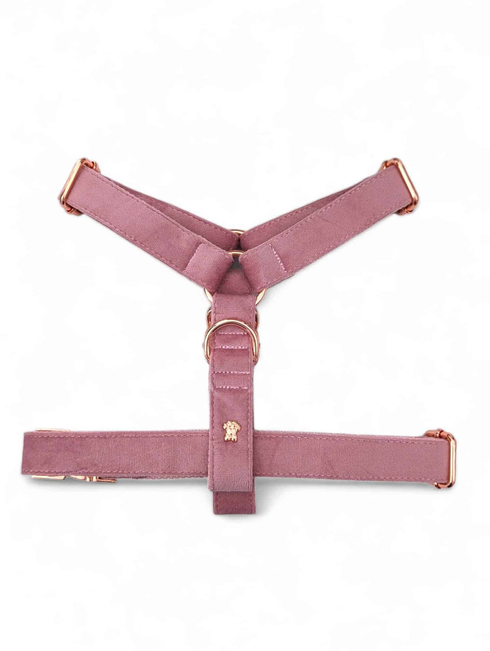 Luxe Velvet "No-Pull" Harness - Dusty Rose