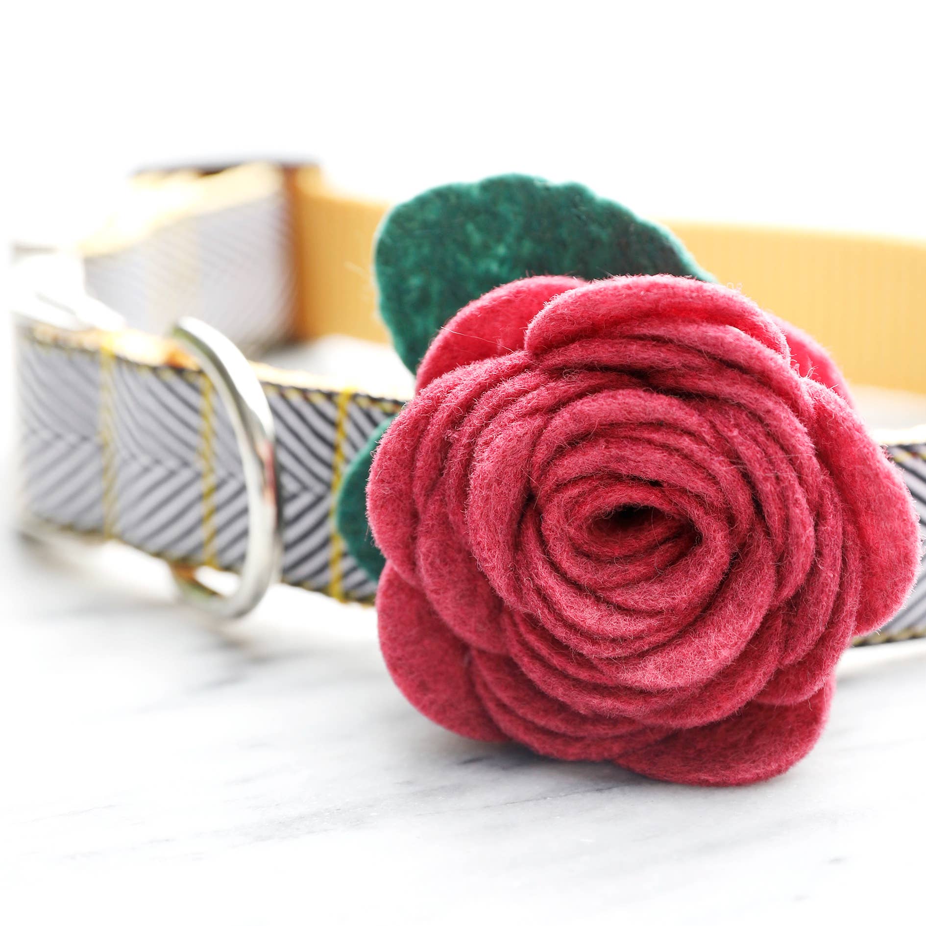 Dog Collar Rose Flower