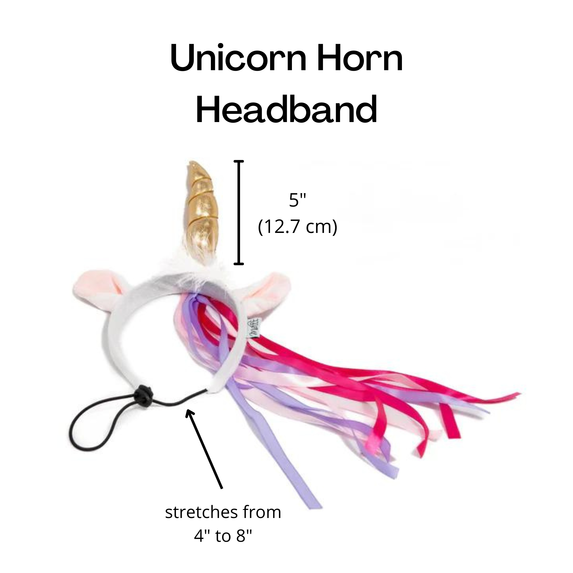 Midlee Dog Unicorn Headband Halloween Costume