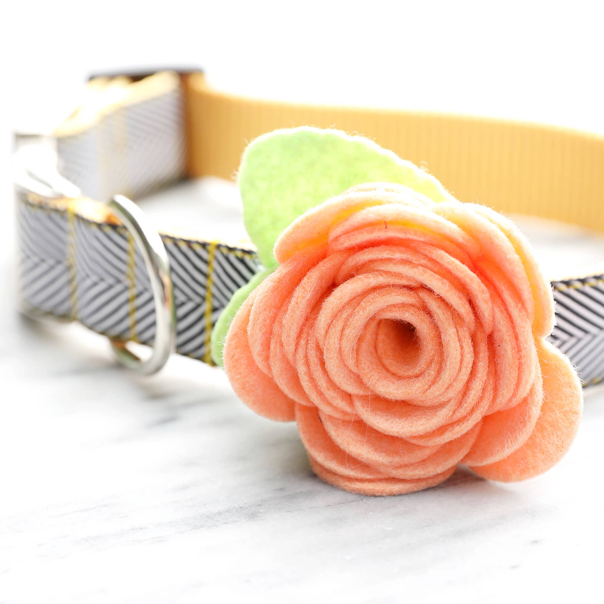 Dog Collar Rose Flower
