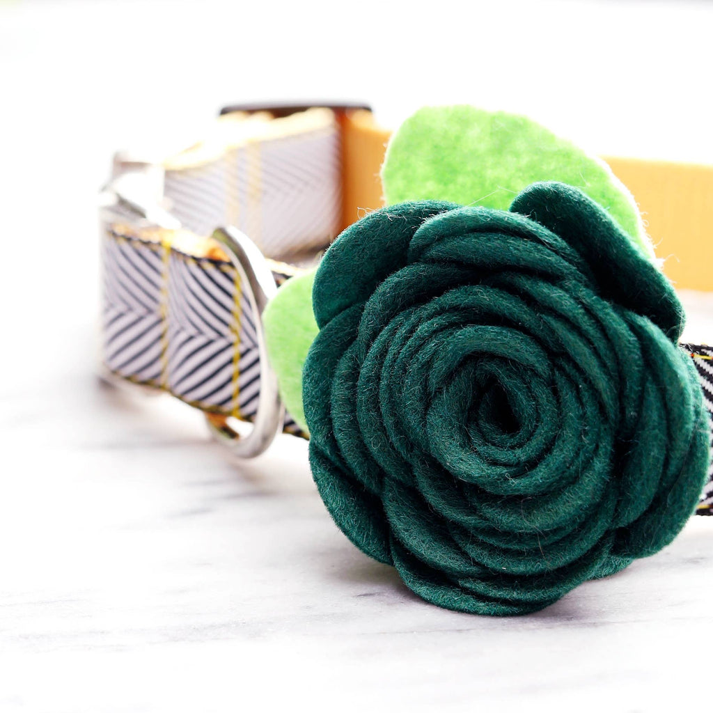 Dog Collar Rose Flower