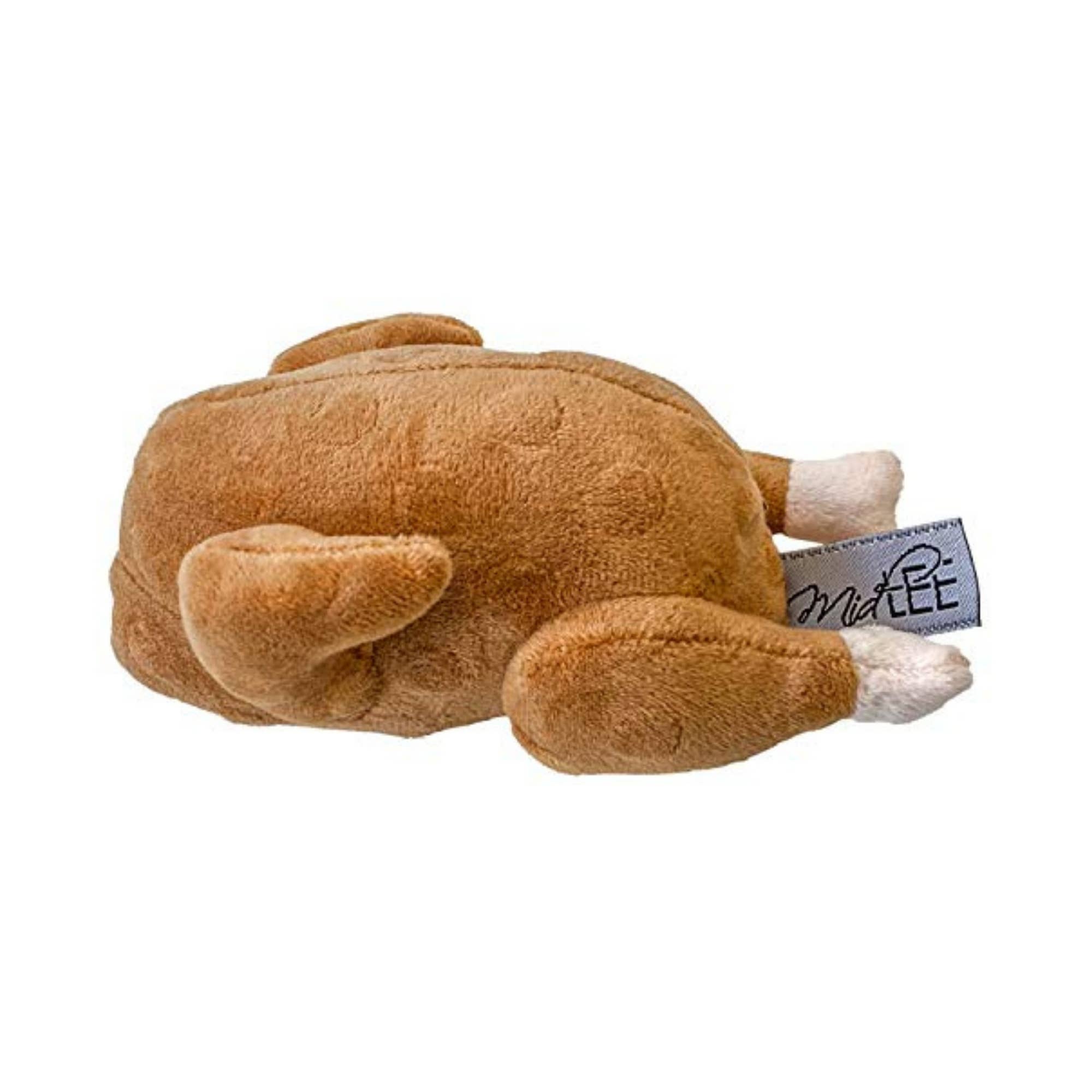 Midlee Roasted Thanksgiving Turkey Plush Dog Toy: Small
