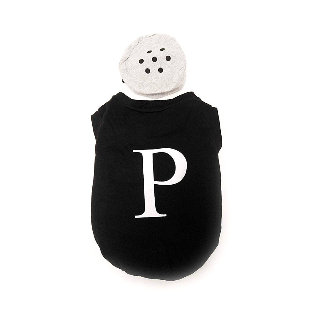 Midlee Salt & Pepper Dog Costume: Large - 15" / Pepper