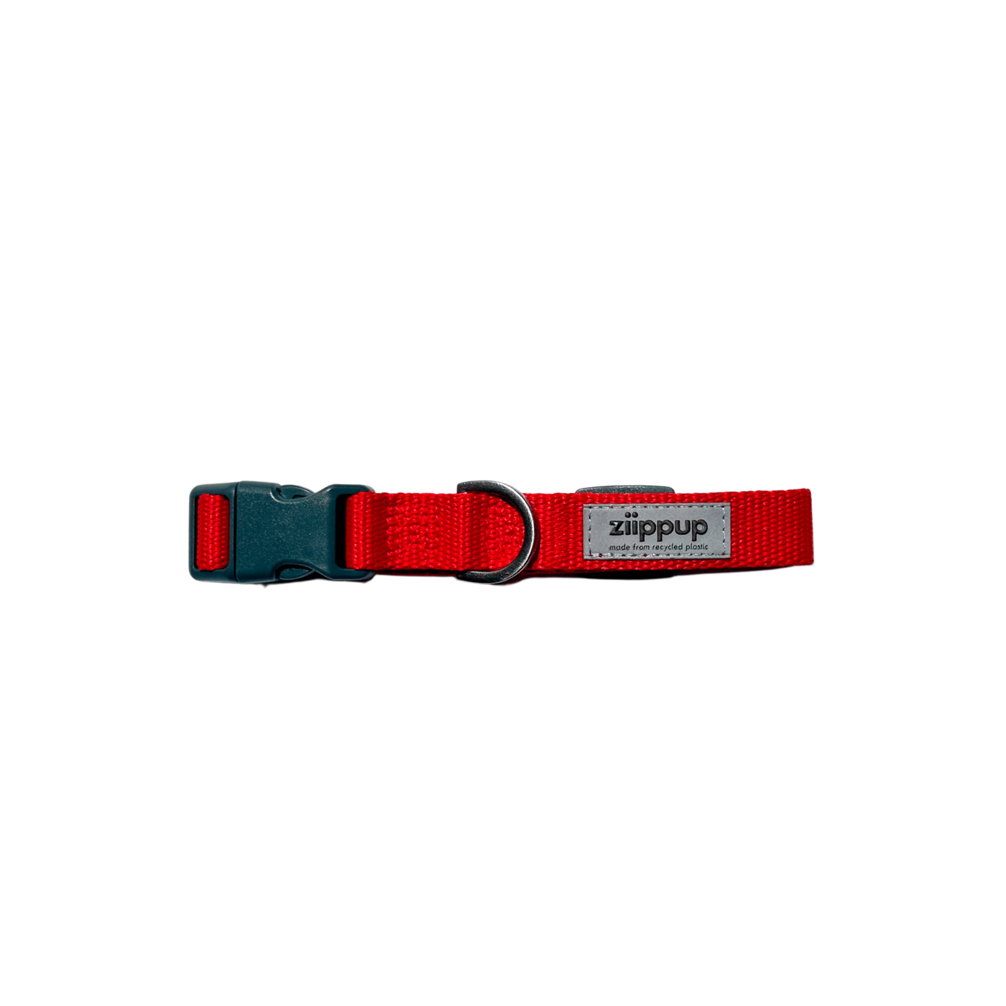 Red Recycled Dog Collar: Large