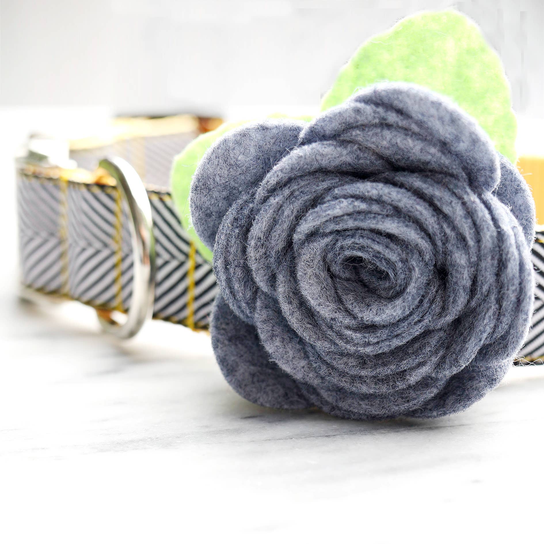 Dog Collar Rose Flower