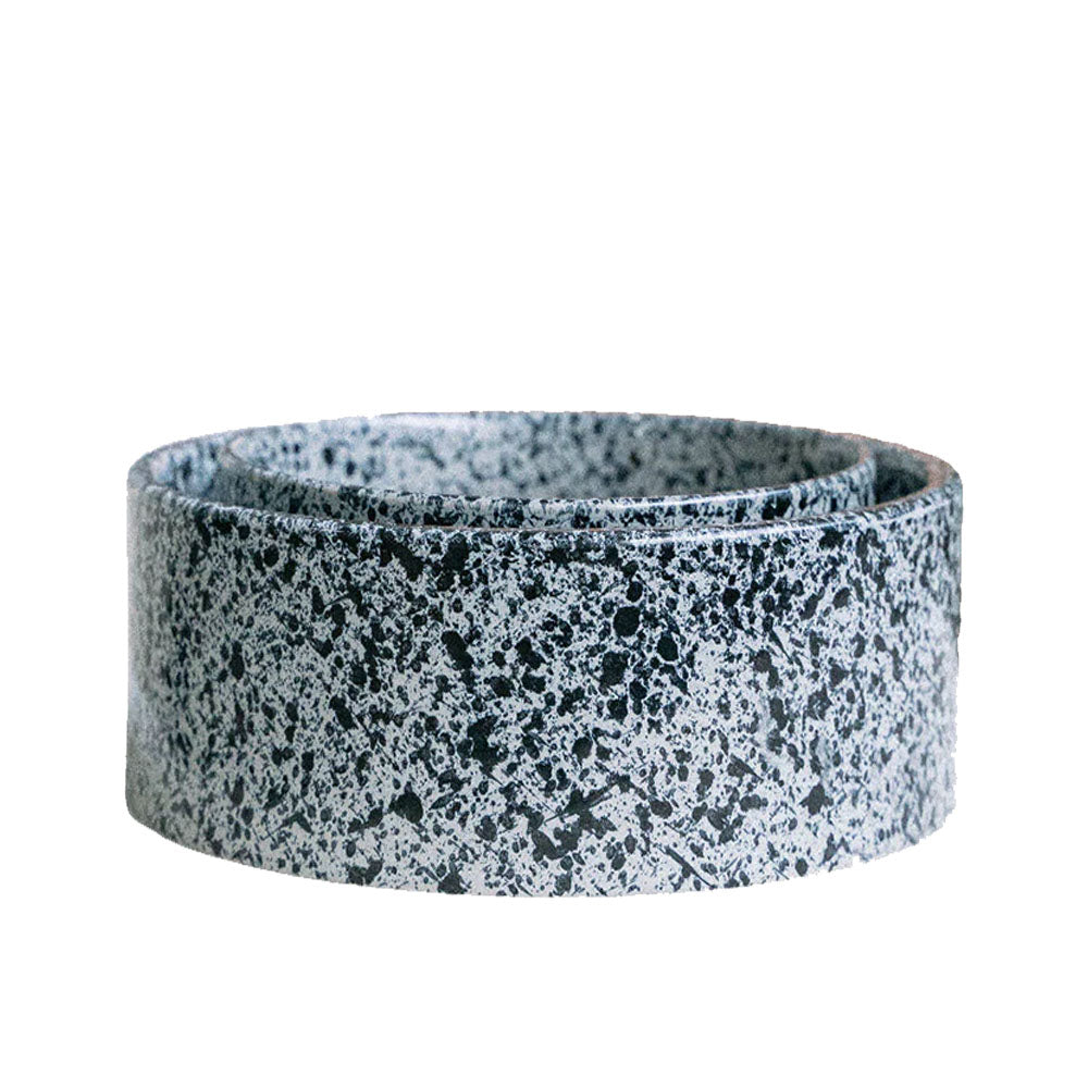 Salt & Pepper Ceramic Dog Bowl: 8 Inches