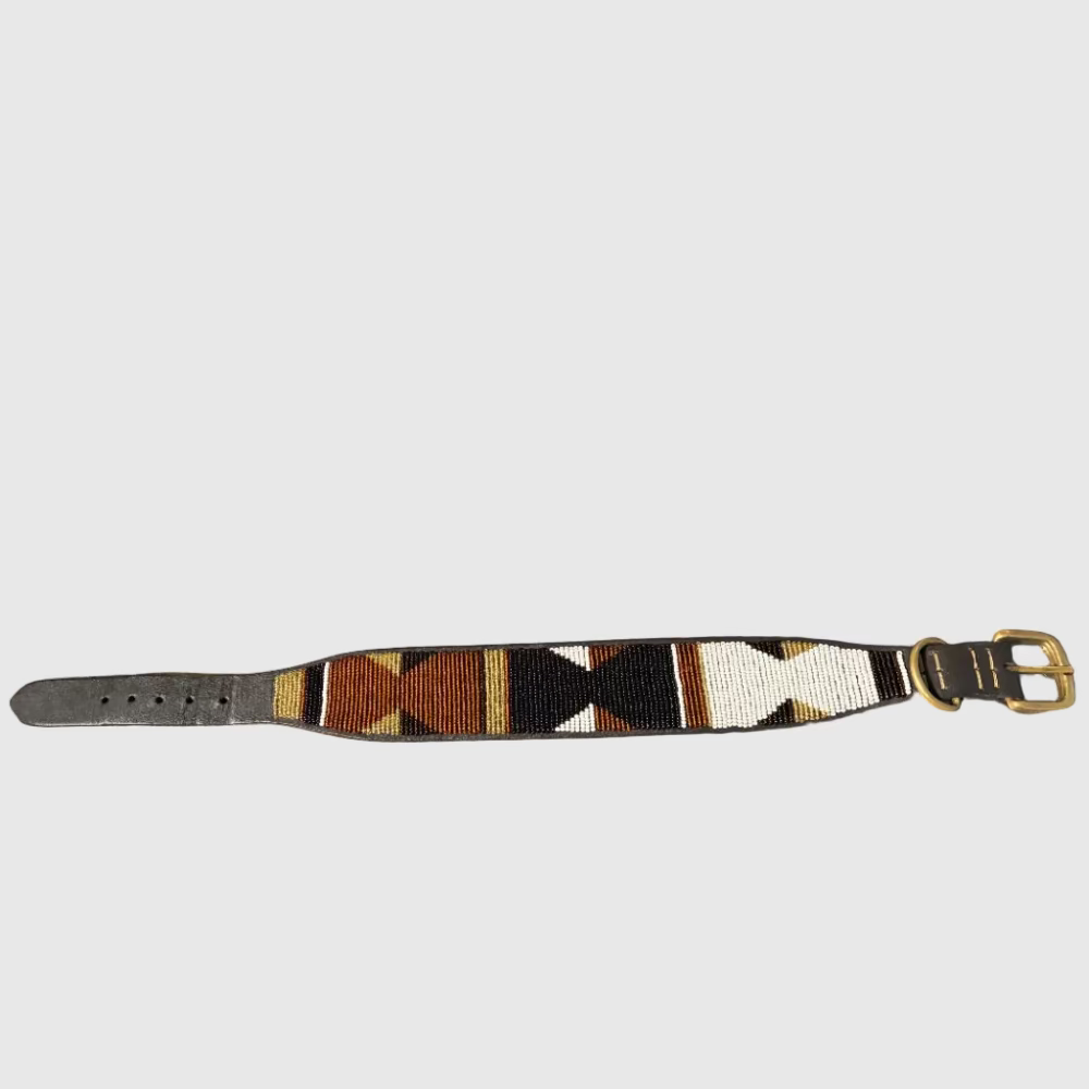 LOVEDOG Silver Star Collar, wide (Size M)