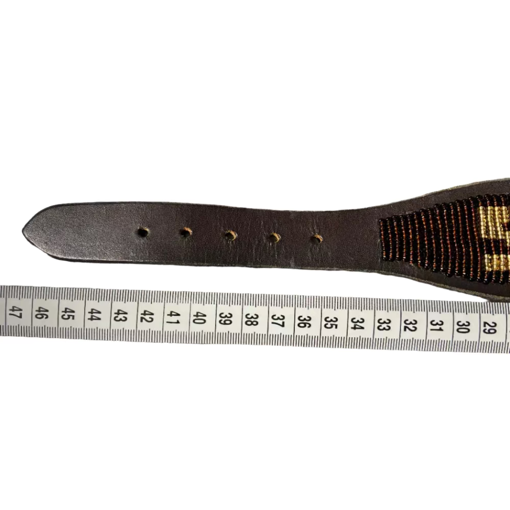 LOVEDOG Brown & Gold Collar - Wide