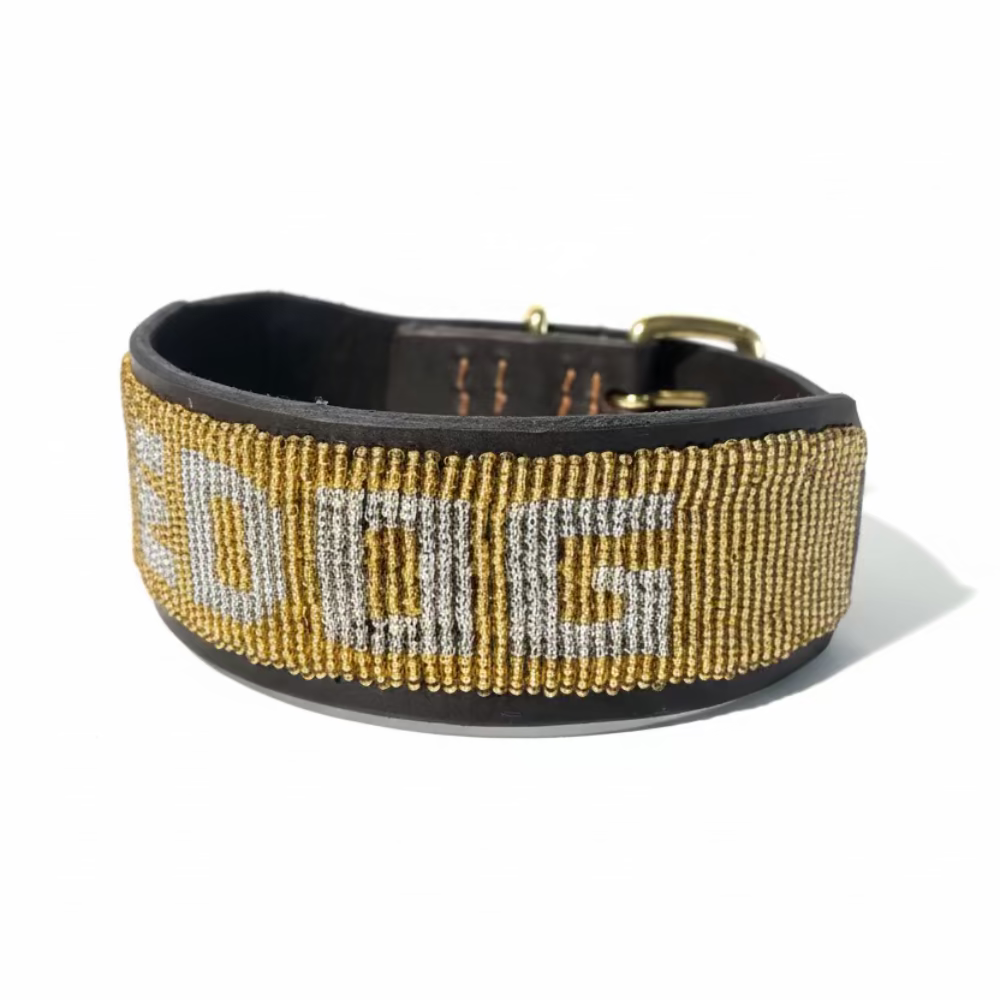 LOVEDOG Gold & Silver Collar - Wide