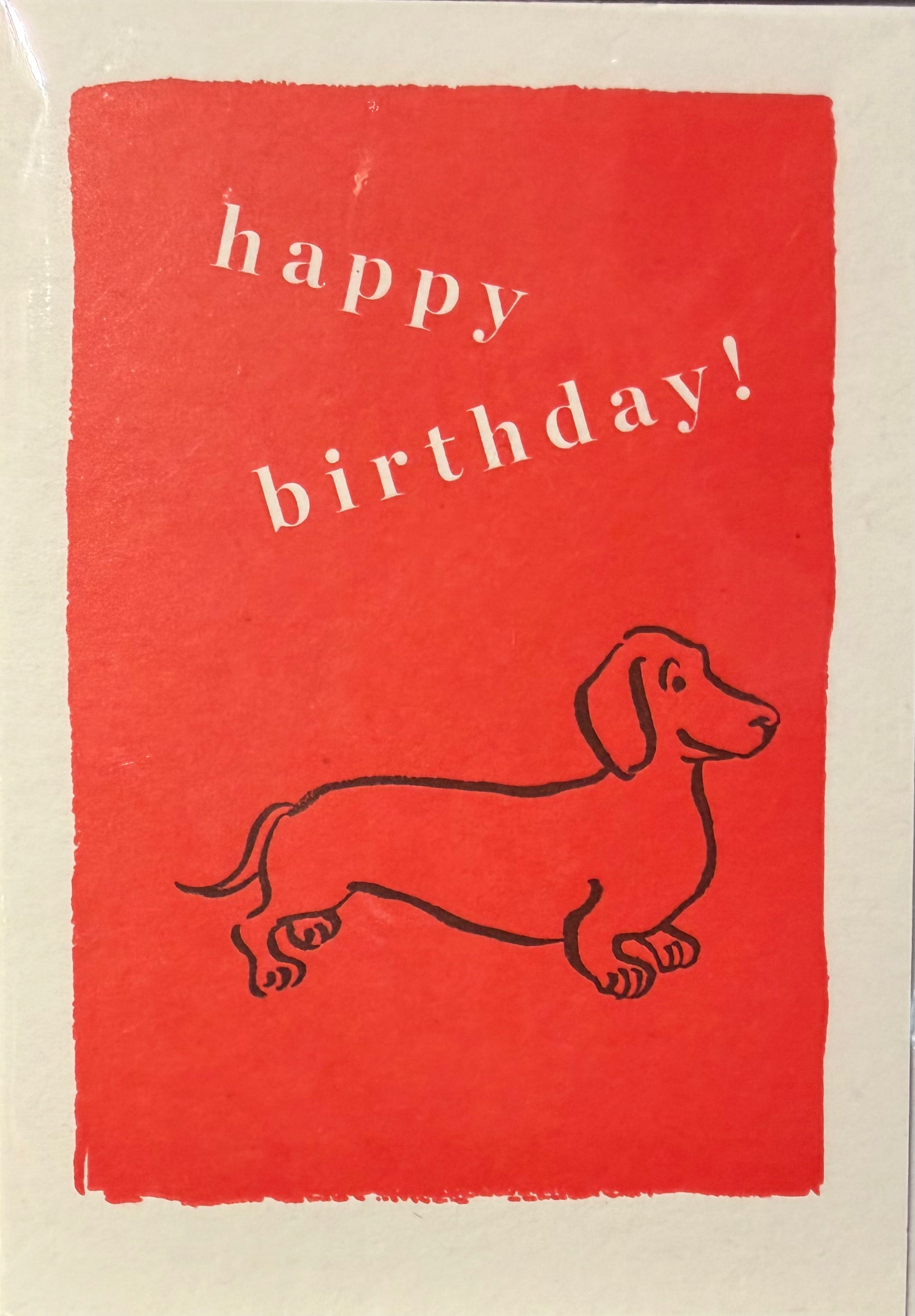 Happy Birthday Sausage Dog Card (Small)