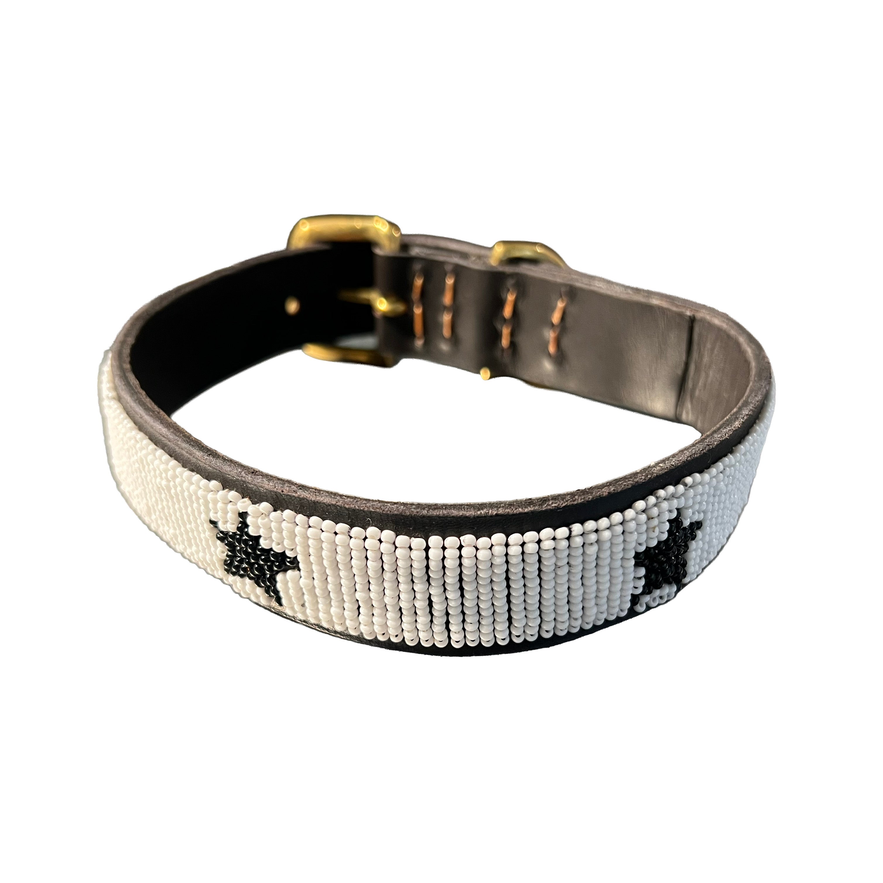 LOVEDOG White & Black Star Collar