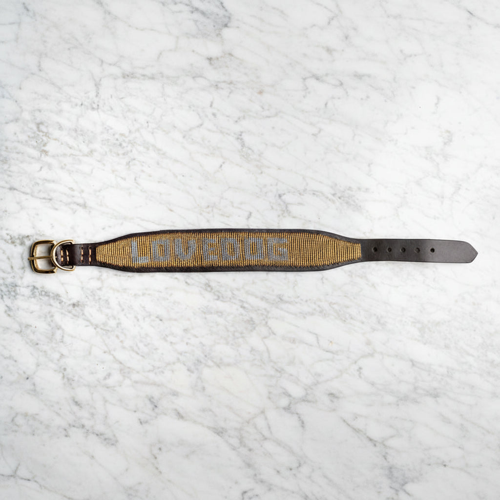 LOVEDOG Gold & Silver Collar - Wide