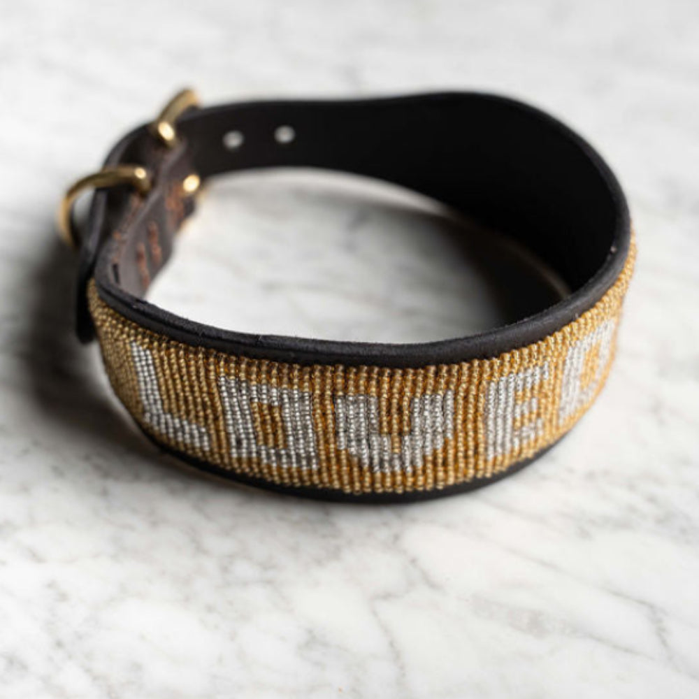 LOVEDOG Gold & Silver Collar - Wide