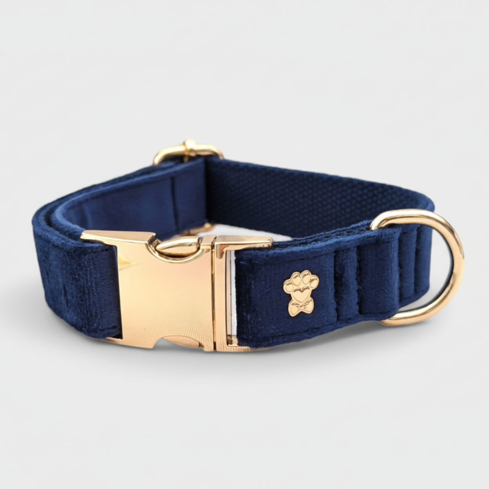 LUXE VELVET  Collar - Midnight Blue