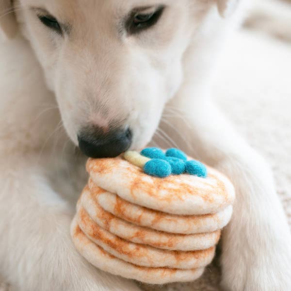 STACK OF PANCAKES Wool Dog & Cat Toy