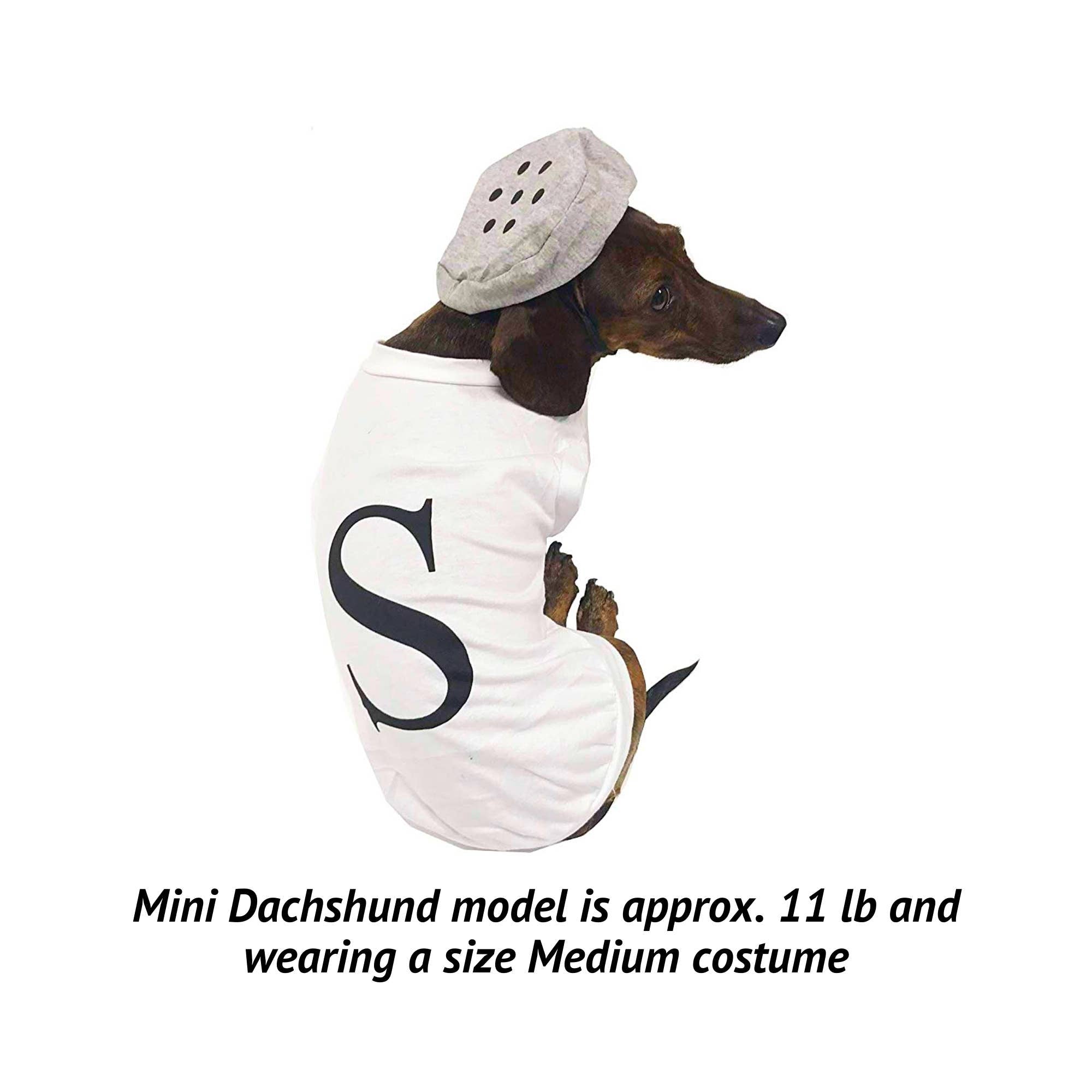 Midlee Salt & Pepper Dog Costume: Large - 15" / Pepper