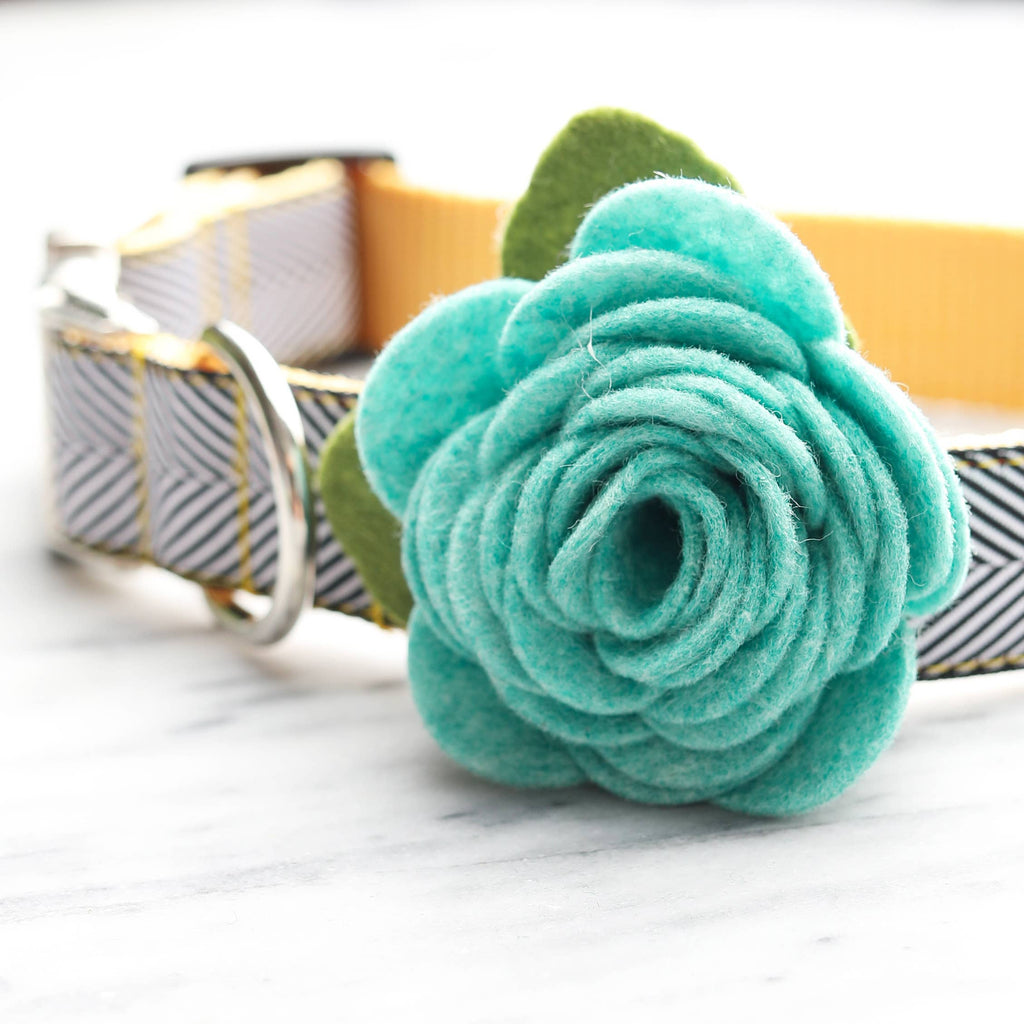 Dog Collar Rose Flower