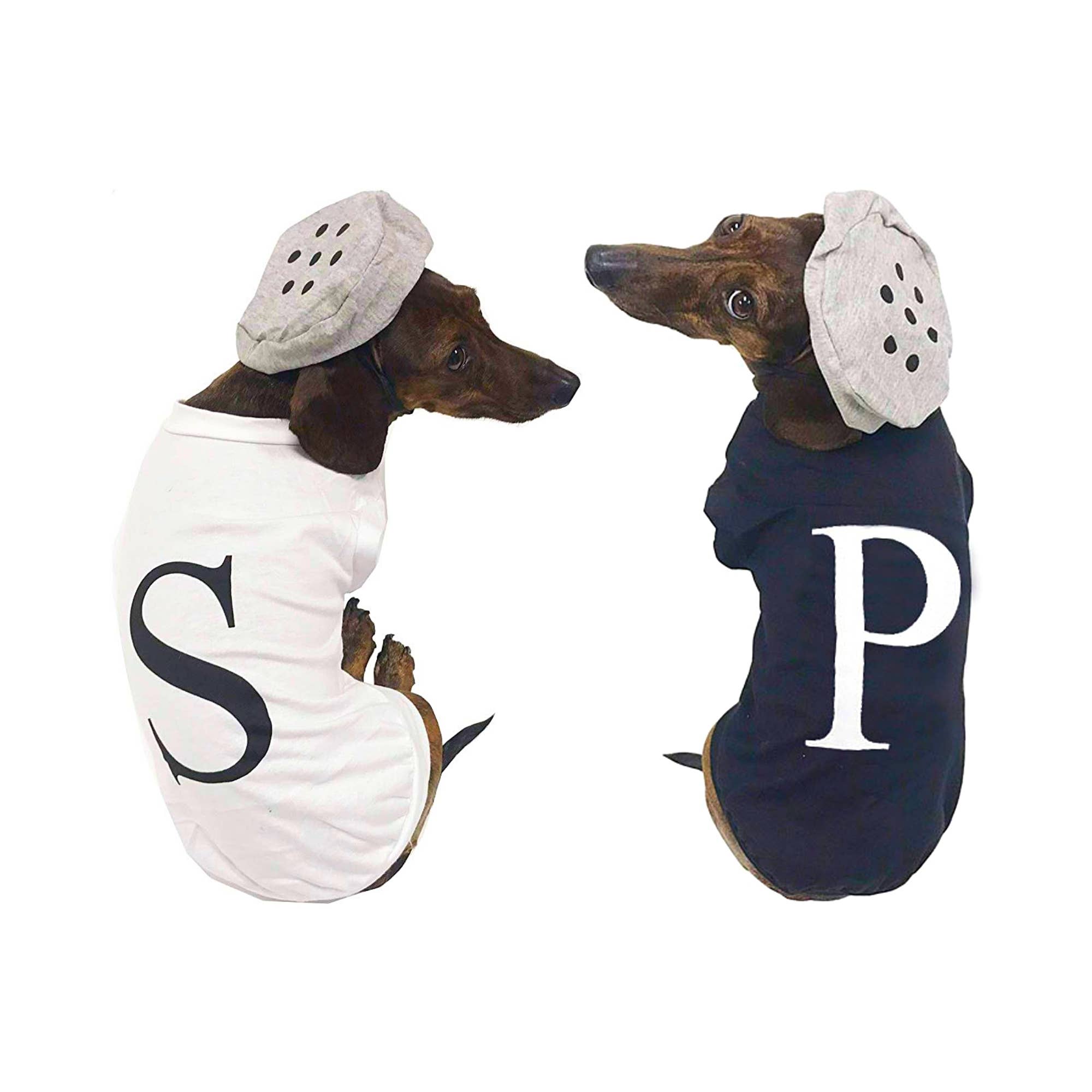 Midlee Salt & Pepper Dog Costume: Large - 15" / Pepper