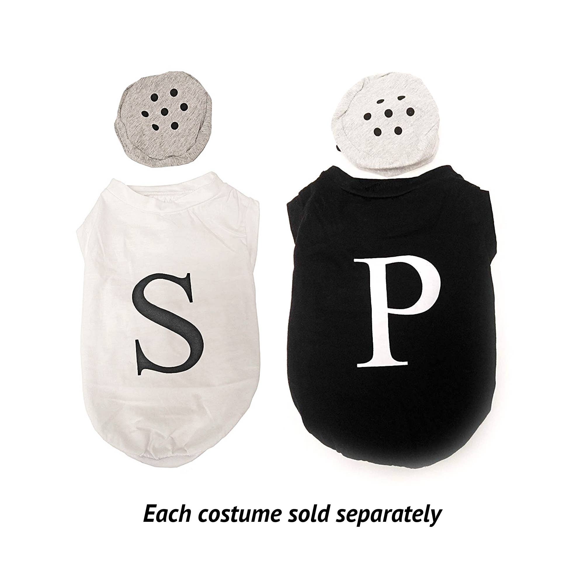 Midlee Salt & Pepper Dog Costume: Large - 15" / Salt