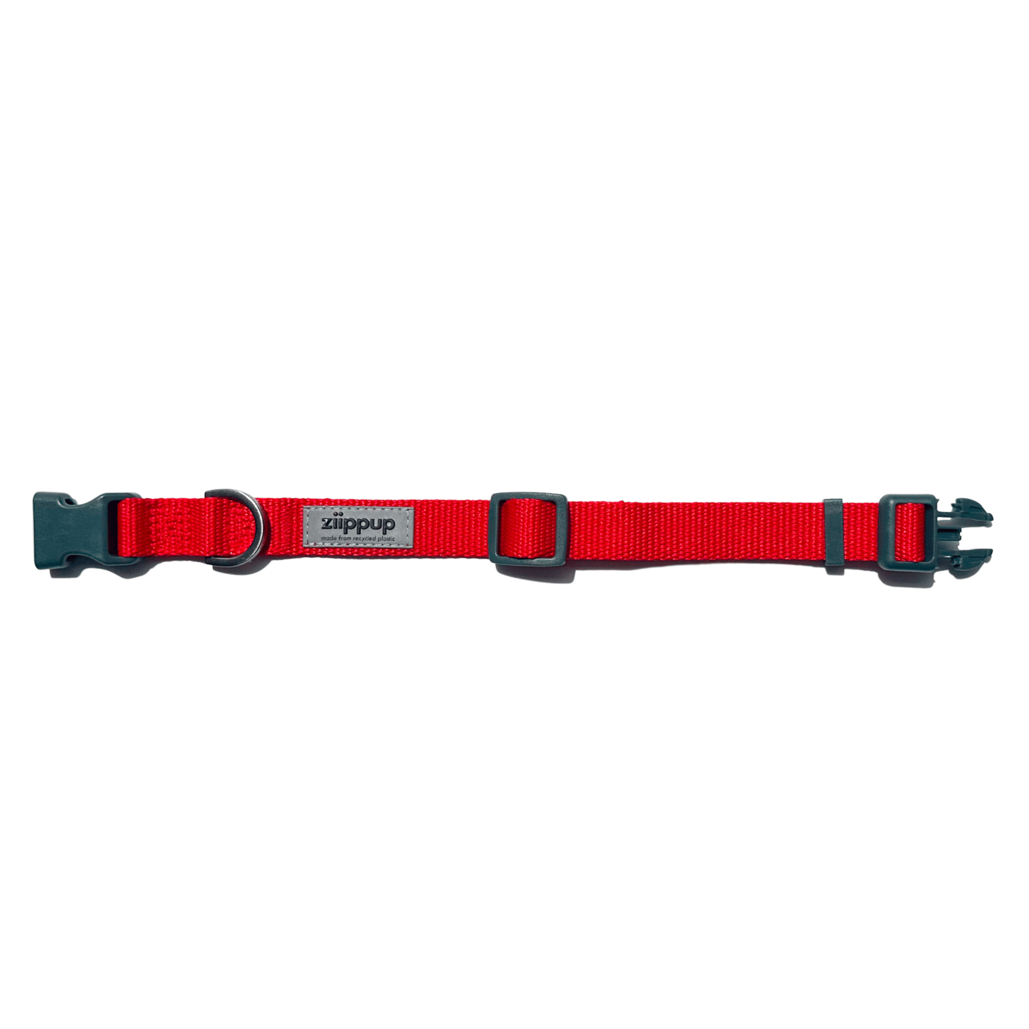 Red Recycled Dog Collar: Large