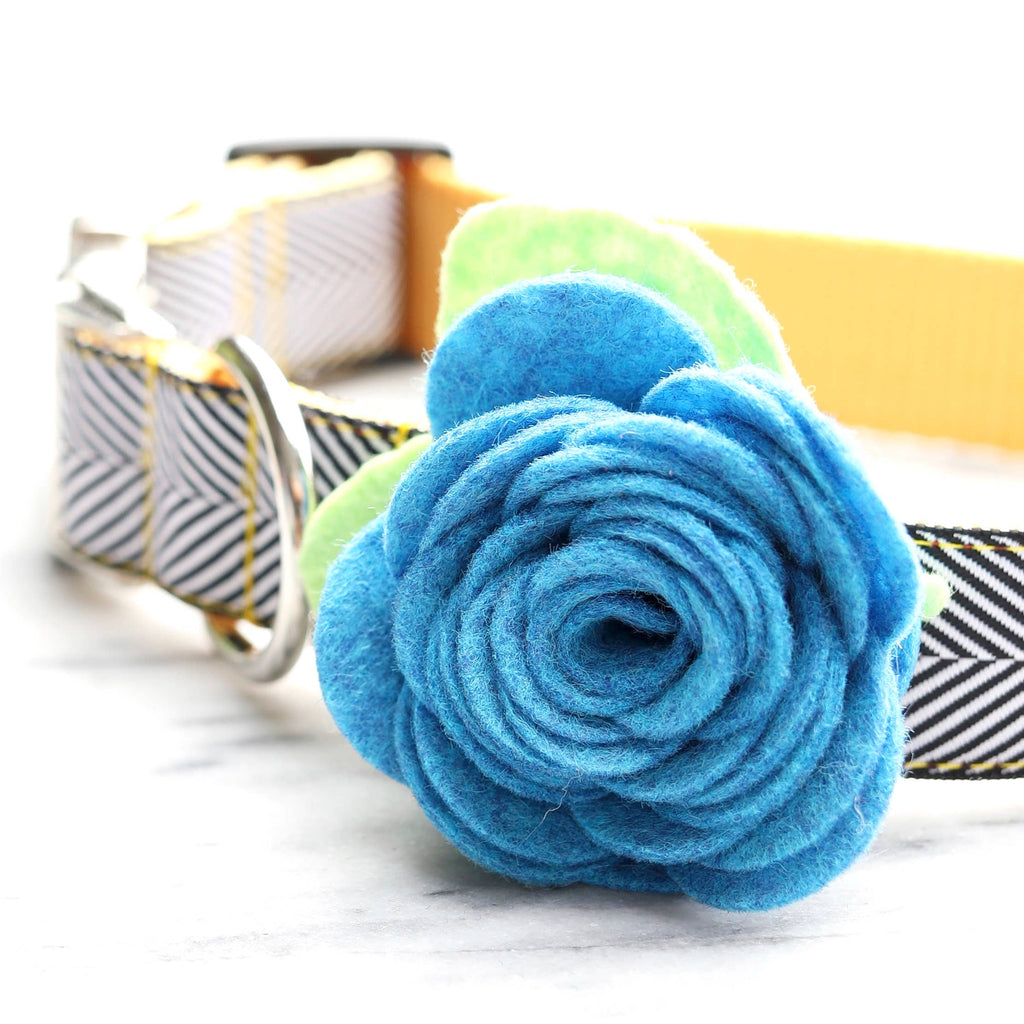 Dog Collar Rose Flower